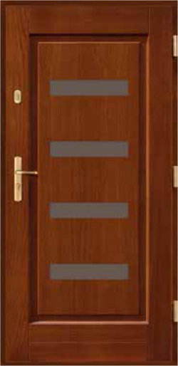 Drzwi drewniane wejściowe ALMA