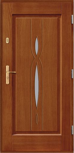 Drzwi drewniane wejściowe nerida