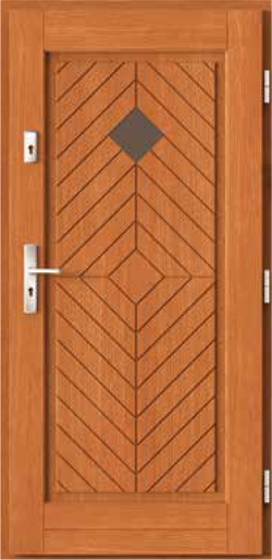Drzwi wejściowe drewniane UMBRA