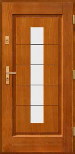 Drzwi drewniane wejściowe SAGITA